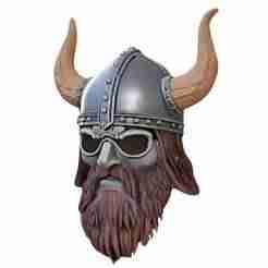 Norse Viking Horned Helmet