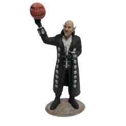 Nosferatu's Harvest: Skull-Trench Vampire with Jack-O'-Lantern Figurine