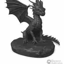 Nyx Dragon - 3D Desktop Guardian Figure