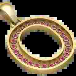 O ALPHABET  PENDANT  3d printable model