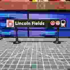 OCTranspo Transit - O Train light rail station signs, Ottawa Canada - Lincoln Fields