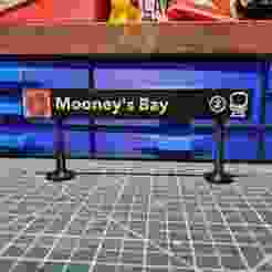 OCTranspo Transit - O Train light rail station signs, Ottawa Canada - Mooney's Bay