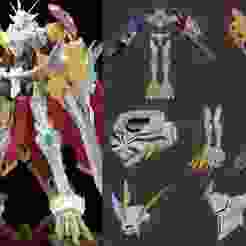 Omegamon X - Digimon | Cosplay Armor - EVA Foam Template (PDO + PDF)