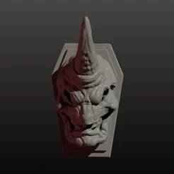 Oni mask with Base