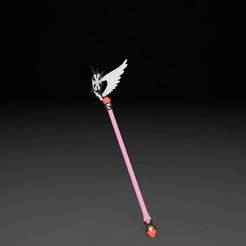 Onyric Staff of Dreams - Cardcaptor Sakura Clear Card Staff / Onyric Staff of Dreams - Cardcaptor Sakura Clear Card Prop
