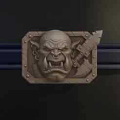 Orc Warrior Belt Buckle