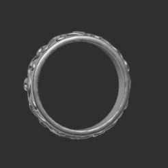 Organic Flow Ring – 3D Printable Ring with Fluid, Elegant Patterns