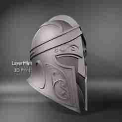 Ornamental Warrior Helmet Sculpture – Fantasy Armor Cosplay