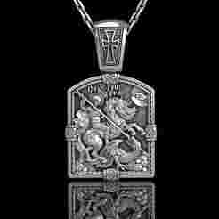 ORTHODOX PENDANT WITH ST GEORGE THE VICTORIOUS