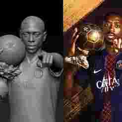 Ousmane Dembele Ballon d’Or Pose Model