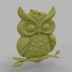 Owl Pendant - Cute 3D Jewelry for Print