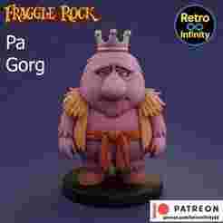Pa Gorg - Fraggle Rock 3D figure Retro Infinity style (120mm) : vinyl collectible
