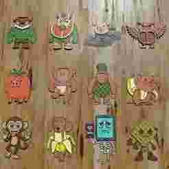PACK 12 KEYCHAIN / KEYCHAIN / BRAINROT ITALIANO #7 - IA ITALIAN ANIMALS (STL AND 3MF)