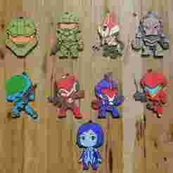 PACK 9 KEY RINGS / KEYCHAIN / HALO (STL AND 3MF)