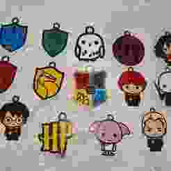 Pack of 15 Harry Potter keychains