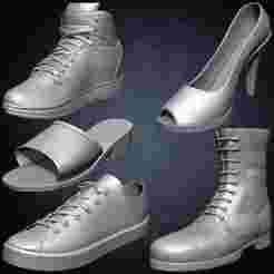 Pack of 20 Shoes Kitbash Volume 02