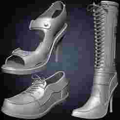 Pack of 20 Shoes Kitbash Volume 05