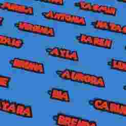 Pack of 3D Keyrings Brazilian Names Super Mario Style - 364 Models