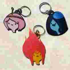 Pack x3 'Adventure Time' keychains