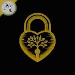 Padlock - Silhouette - 2D Wall Art Decor