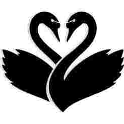 pair of swans forming a heart shape with their necks 1 - 2D/3D Wall Art STL+SVG For CNC Router, Plasma, Waterjet, Laser & 3D Printer
