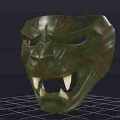 Panther Mask, Panther Oni Mask, Panther Style Ninja Mask