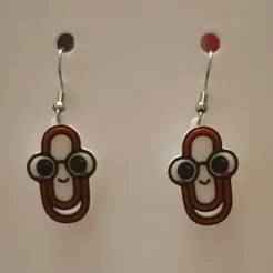 Paper Clip Earrings & Keychain | No AMS Needed | Back to School Teacher Gift 3D Print STL
