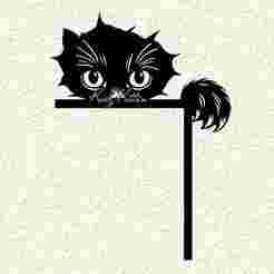 Peek-a-boo Kitten Door Topper Wall Art Home Decor