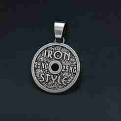 Pendant Iron Style 3D Model
