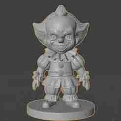 Pennywise Chibi - Horror Collectible 3D Print Miniature