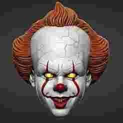 PENNYWISE IT bobble head, mask, usable head