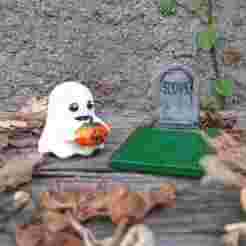 Phantoms on Display - Cute Ghost - SPOOK - Perfect for Halloween and Parties