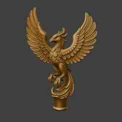 Phoenix Cane Handle