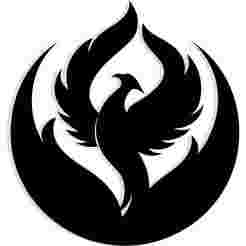 phoenix rising from a circular flame 1 - 2D/3D Wall Art STL+SVG For CNC Router, Plasma, Waterjet, Laser & 3D Printer