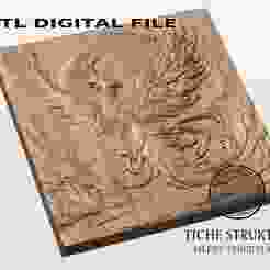 Phoenix Rising – Mythological Style – 3D STL Model
