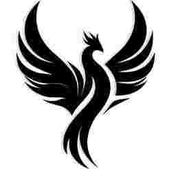 phoenix rising with flame-shaped wings 1 - 2D/3D Wall Art STL+SVG For CNC Router, Plasma, Waterjet, Laser & 3D Printer