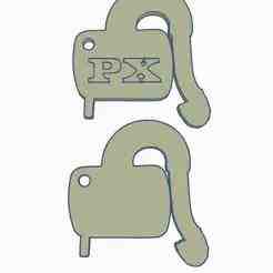 Piaggio Vespa PX 200 Sport exhaust shape key ring