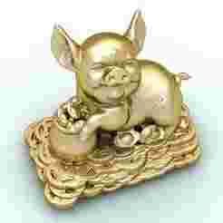 Pig souvenir jewelry - Pig statue - N937