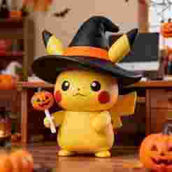 Pikachu Halloween Witch Hat Figurine | 3D Print STL File