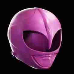 Pink Dino Power Ranger Helmet split in Two - Pink Dino Power Ranger Helmet split in Two