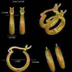 Plain Gold earring