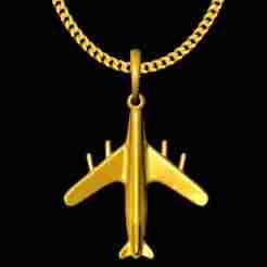 plane charm 20mm