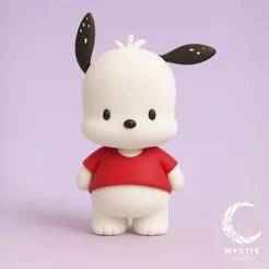 Pochacco cartoon style 3D STL - Kawaii Sanrio collectible figure