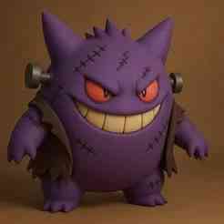 Pokémon Gengar Halloween Version x Frankenstein