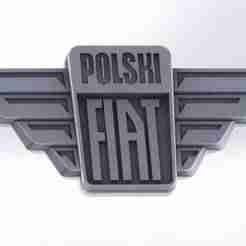 Polski fiat badge with wings