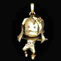 polygon doll pendant  3d printable model