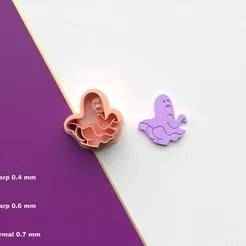 Polymer Clay Cutter Spooky Booty *6 Size *3 Cut Version | Halloween Cutter | STL file for 3D printing