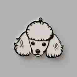 Poodle Dog Keychain