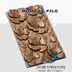 Poppy Floral Panel – Decorative Relief – 3D STL Model