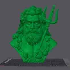 Poseidon Bust – Mythological Greek God 3D Model